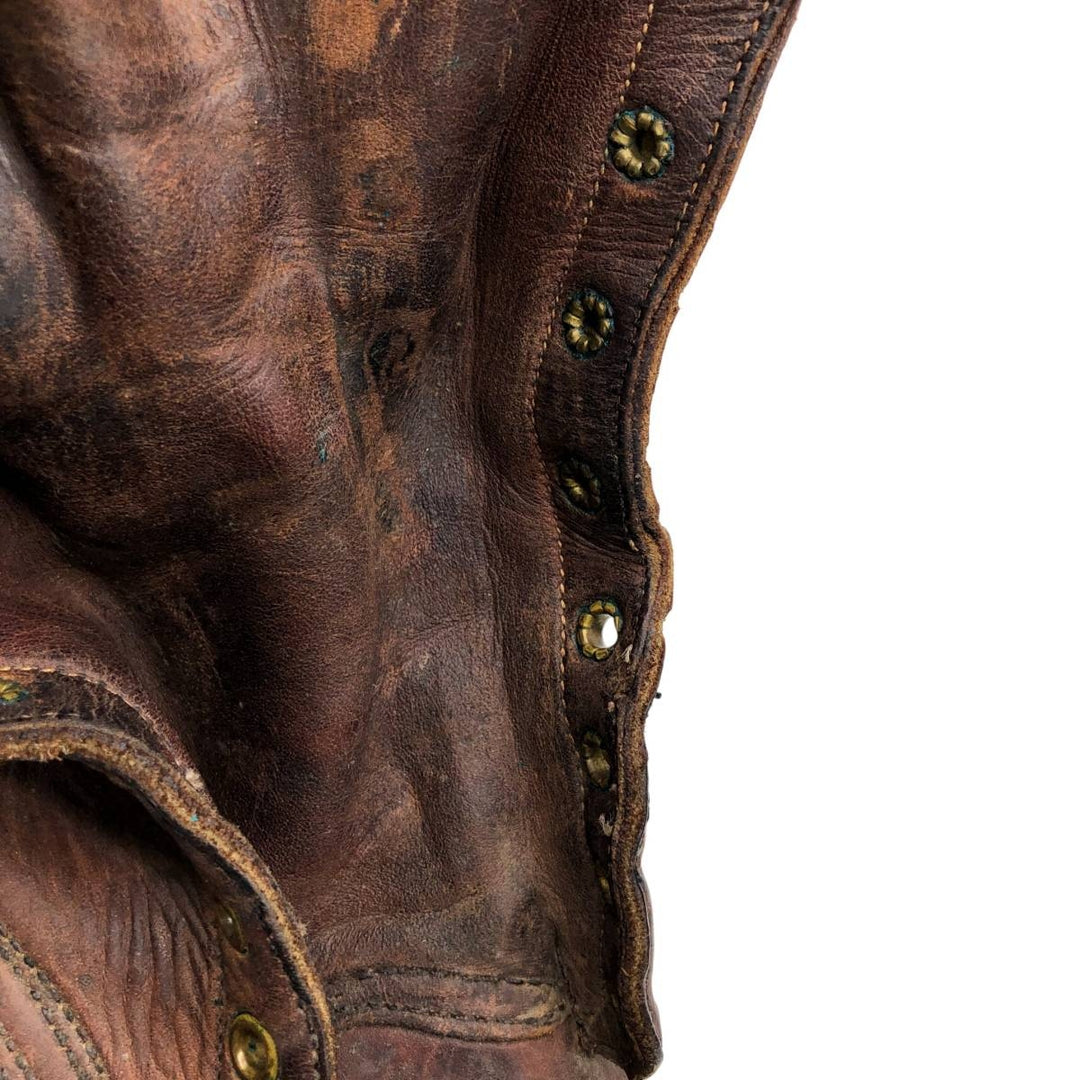 White's Quilted Tan Logger Boots, Size 8 1/2E Men's 26.5cm genuine leather brown type Vintage Second Hand