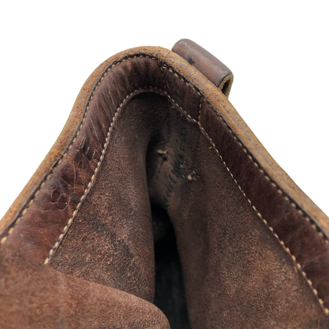 White's Quilted Tan Logger Boots, Size 8 1/2E Men's 26.5cm genuine leather brown type Vintage Second Hand