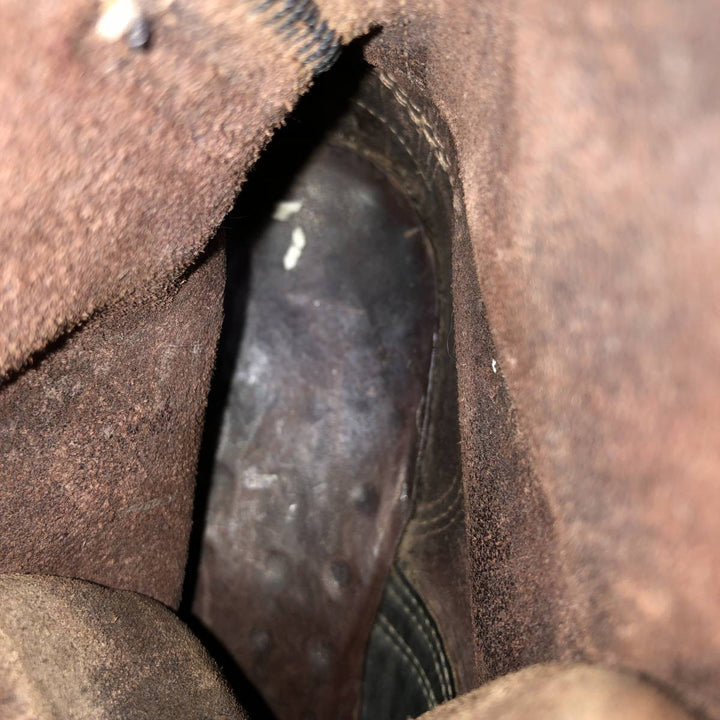 White's Quilted Tan Logger Boots, Size 8 1/2E Men's 26.5cm genuine leather brown type Vintage Second Hand