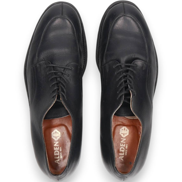 1980s Alden U-tip shoes, Made in USA, Size 10 A Men's 28.0cm genuine leather black type Vintage Second Hand