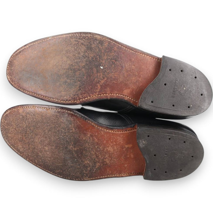 1980s Alden U-tip shoes, Made in USA, Size 10 A Men's 28.0cm genuine leather black type Vintage Second Hand