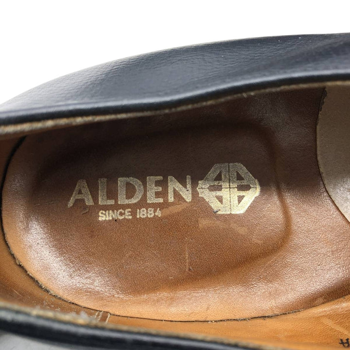 1980s Alden U-tip shoes, Made in USA, Size 10 A Men's 28.0cm genuine leather black type Vintage Second Hand