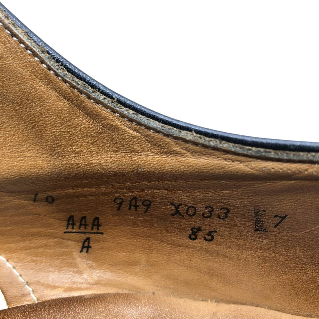 1980s Alden U-tip shoes, Made in USA, Size 10 A Men's 28.0cm genuine leather black type Vintage Second Hand