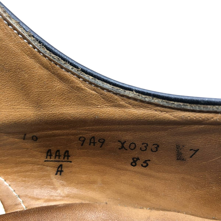 1980s Alden U-tip shoes, Made in USA, Size 10 A Men's 28.0cm genuine leather black type Vintage Second Hand