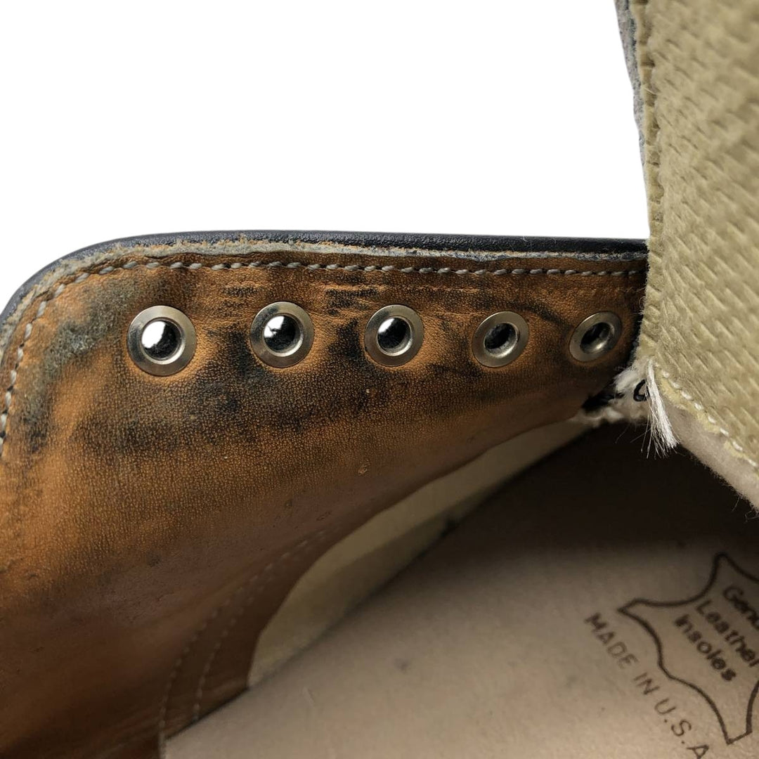 1980s Alden U-tip shoes, Made in USA, Size 10 A Men's 28.0cm genuine leather black type Vintage Second Hand