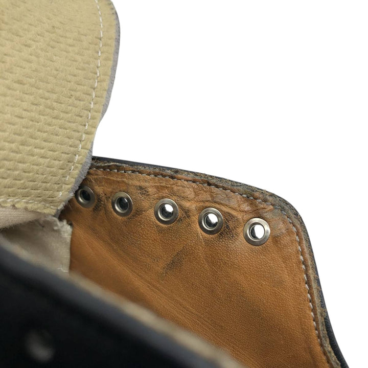 1980s Alden U-tip shoes, Made in USA, Size 10 A Men's 28.0cm genuine leather black type Vintage Second Hand