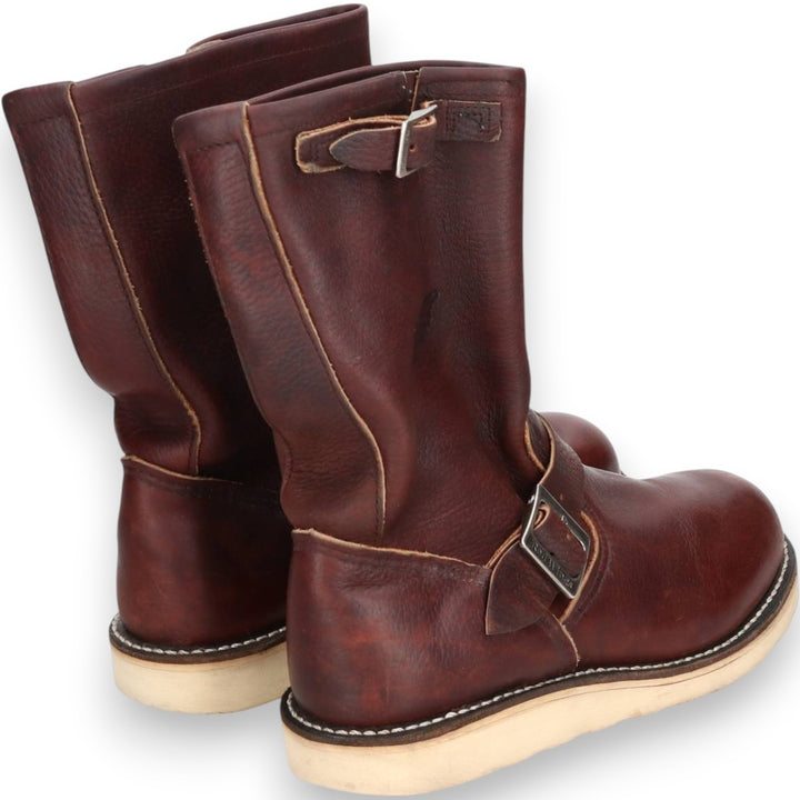 2000s Red Wing 2970 Engineer Boots with Feather Tag, Made in USA, 7D, Men's Size 9.8" (svb001118) Men's 25.0cm genuine leather brown type Vintage Second Hand