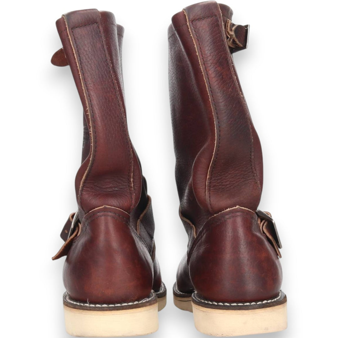 2000s Red Wing 2970 Engineer Boots with Feather Tag, Made in USA, 7D, Men's Size 9.8" (svb001118) Men's 25.0cm genuine leather brown type Vintage Second Hand