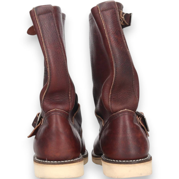 2000s Red Wing 2970 Engineer Boots with Feather Tag, Made in USA, 7D, Men's Size 9.8" (svb001118) Men's 25.0cm genuine leather brown type Vintage Second Hand