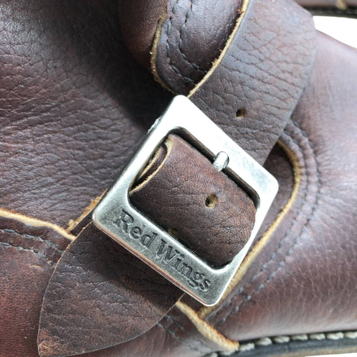 2000s Red Wing 2970 Engineer Boots with Feather Tag, Made in USA, 7D, Men's Size 9.8" (svb001118) Men's 25.0cm genuine leather brown type Vintage Second Hand