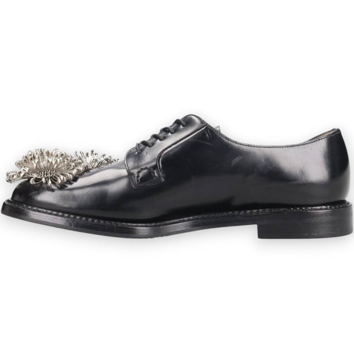 Church's Noir Kay Ninomiya Derby Shoes Leather Shoes Made in Italy Size 39 Women's 25.0cm genuine leather black type Vintage Second Hand