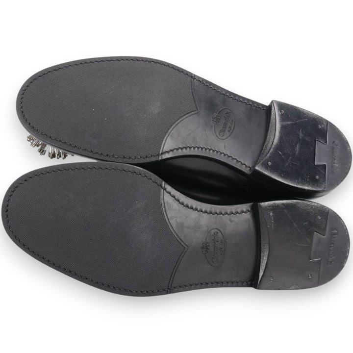 Church's Noir Kay Ninomiya Derby Shoes Leather Shoes Made in Italy Size 39 Women's 25.0cm genuine leather black type Vintage Second Hand