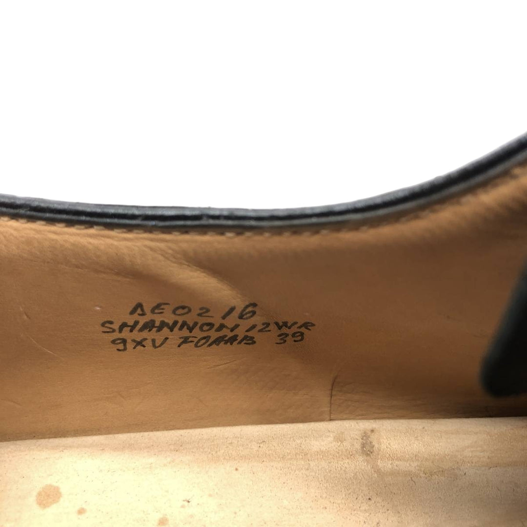 Church's Noir Kay Ninomiya Derby Shoes Leather Shoes Made in Italy Size 39 Women's 25.0cm genuine leather black type Vintage Second Hand