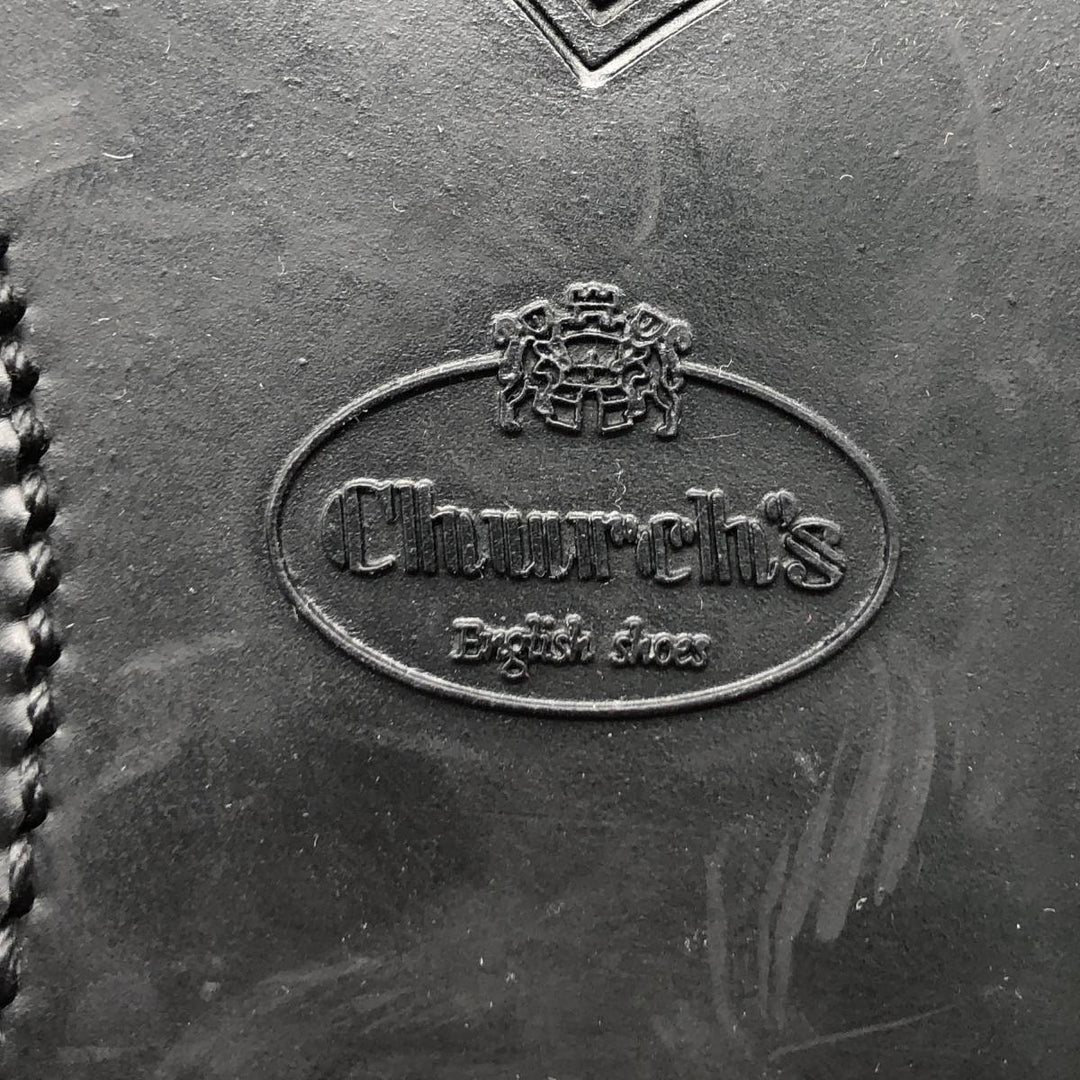 Church's Noir Kay Ninomiya Derby Shoes Leather Shoes Made in Italy Size 39 Women's 25.0cm genuine leather black type Vintage Second Hand