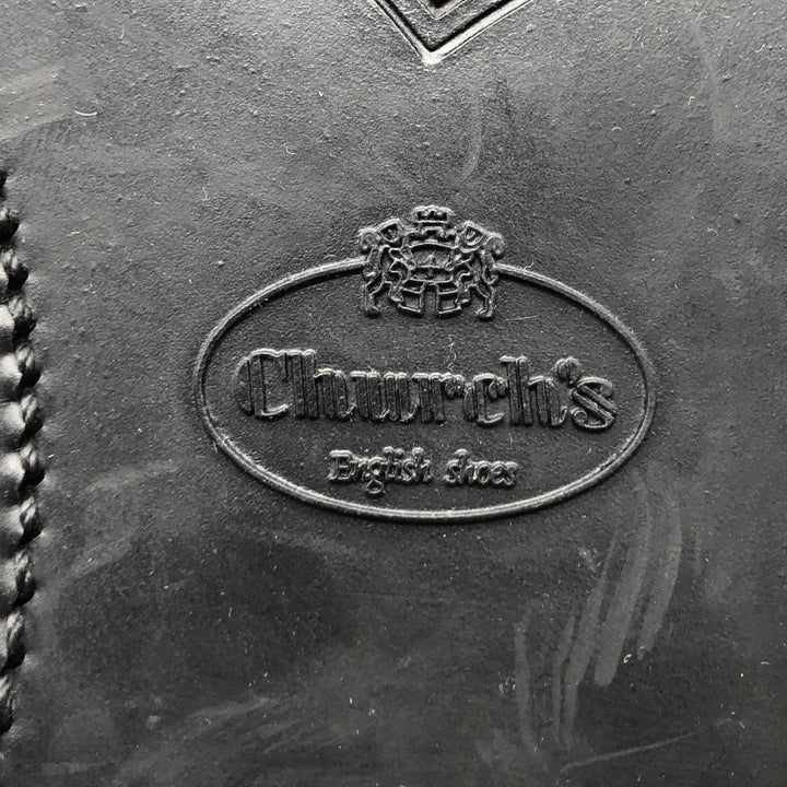 Church's Noir Kay Ninomiya Derby Shoes Leather Shoes Made in Italy Size 39 Women's 25.0cm genuine leather black type Vintage Second Hand