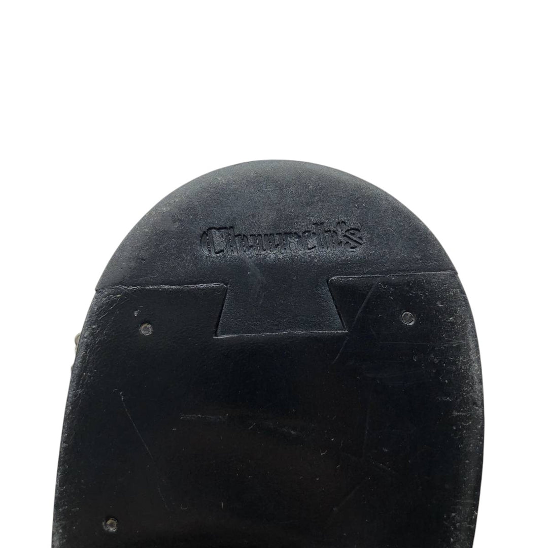 Church's Noir Kay Ninomiya Derby Shoes Leather Shoes Made in Italy Size 39 Women's 25.0cm genuine leather black type Vintage Second Hand