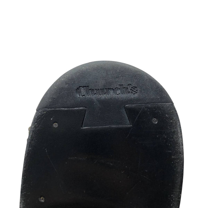 Church's Noir Kay Ninomiya Derby Shoes Leather Shoes Made in Italy Size 39 Women's 25.0cm genuine leather black type Vintage Second Hand