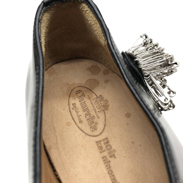 Church's Noir Kay Ninomiya Derby Shoes Leather Shoes Made in Italy Size 39 Women's 25.0cm genuine leather black type Vintage Second Hand