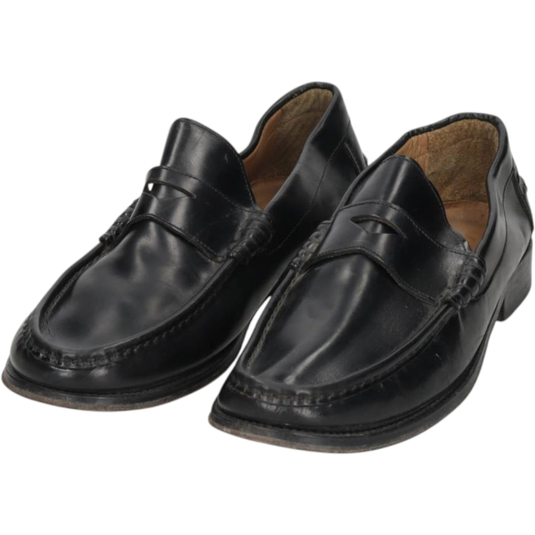 Loake coin loafers Men's 27.5cm genuine leather black type Vintage Second Hand