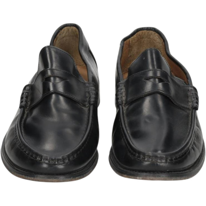 Loake coin loafers Men's 27.5cm genuine leather black type Vintage Second Hand