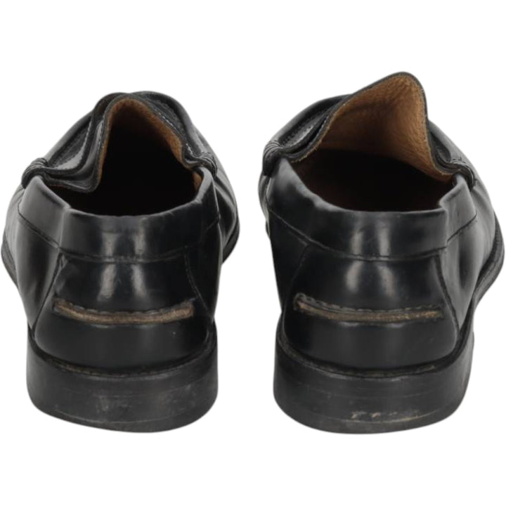 Loake coin loafers Men's 27.5cm genuine leather black type Vintage Second Hand
