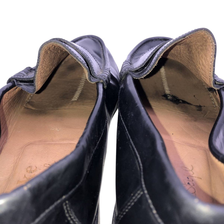 Loake coin loafers Men's 27.5cm genuine leather black type Vintage Second Hand