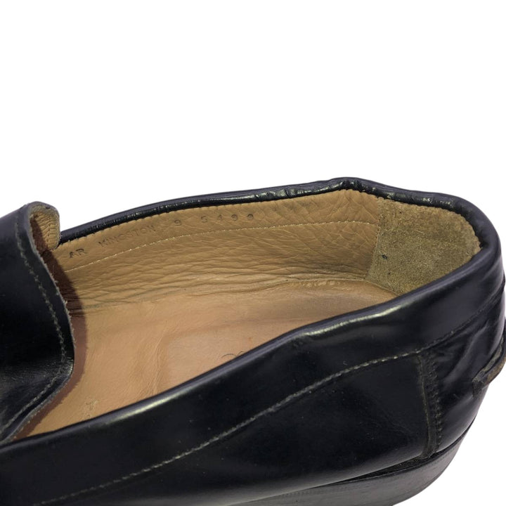 Loake coin loafers Men's 27.5cm genuine leather black type Vintage Second Hand