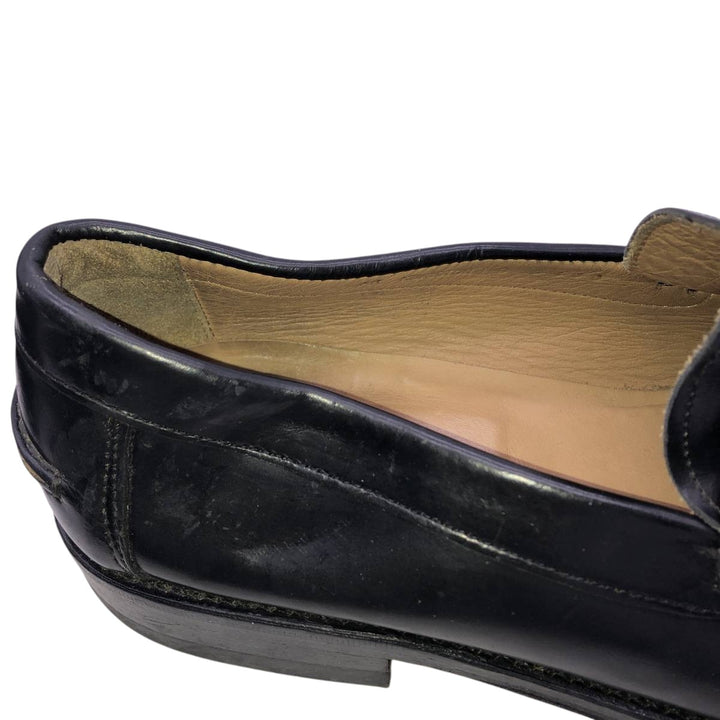 Loake coin loafers Men's 27.5cm genuine leather black type Vintage Second Hand