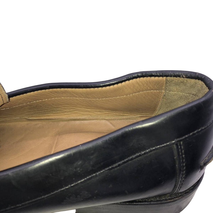 Loake coin loafers Men's 27.5cm genuine leather black type Vintage Second Hand