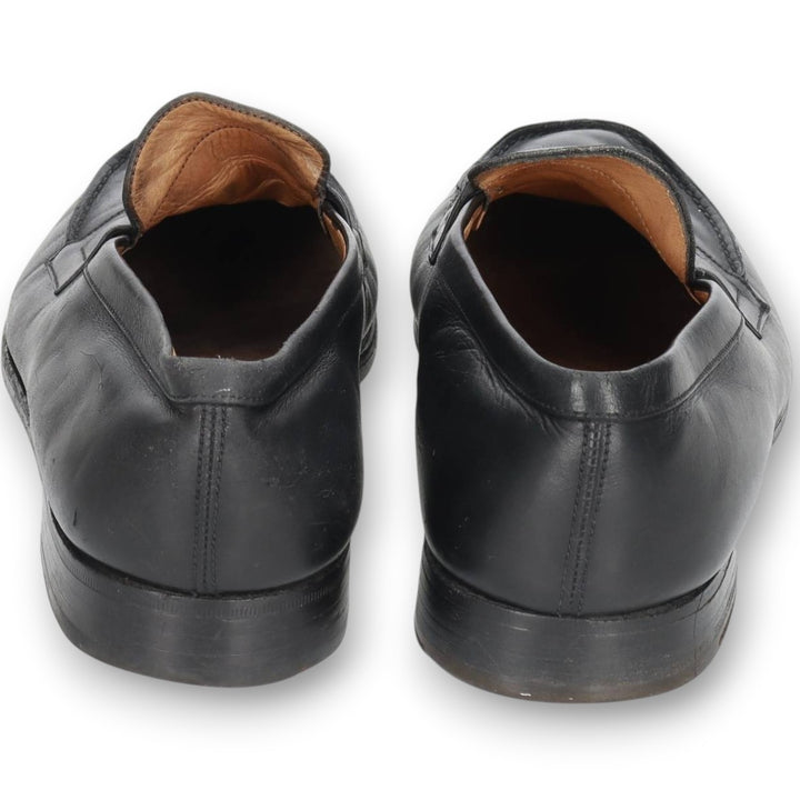 J.M. Weston 180 Coin Loafers, Made in France, Size 7 1/2 C Men's 26.0cm unclear black type Vintage Second Hand