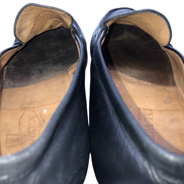 J.M. Weston 180 Coin Loafers, Made in France, Size 7 1/2 C Men's 26.0cm unclear black type Vintage Second Hand