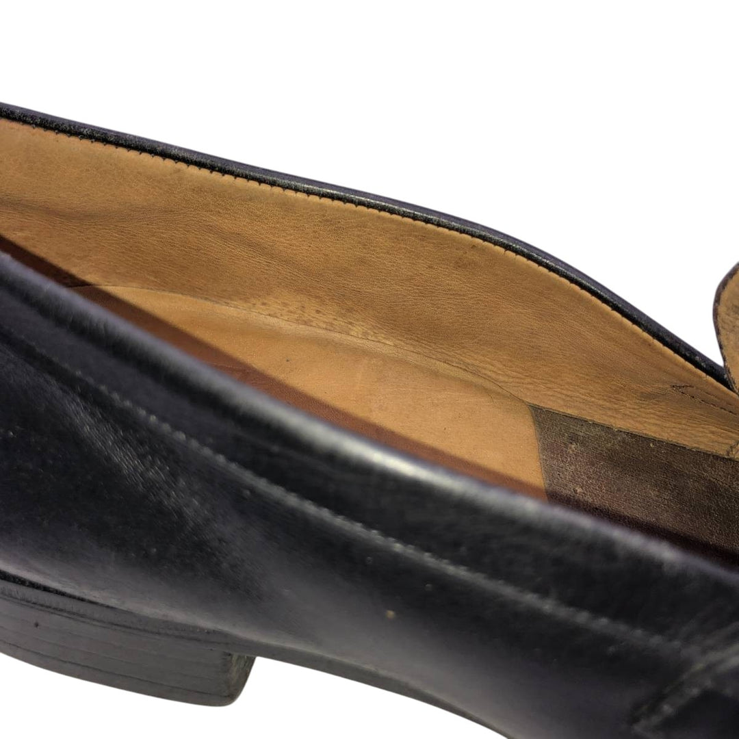 J.M. Weston 180 Coin Loafers, Made in France, Size 7 1/2 C Men's 26.0cm unclear black type Vintage Second Hand