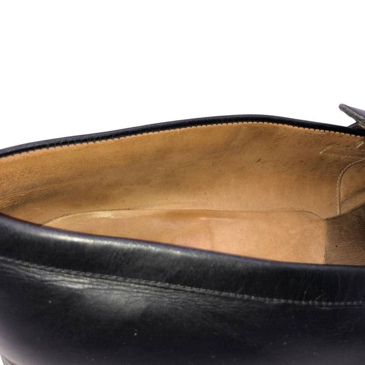 J.M. Weston 180 Coin Loafers, Made in France, Size 7 1/2 C Men's 26.0cm unclear black type Vintage Second Hand