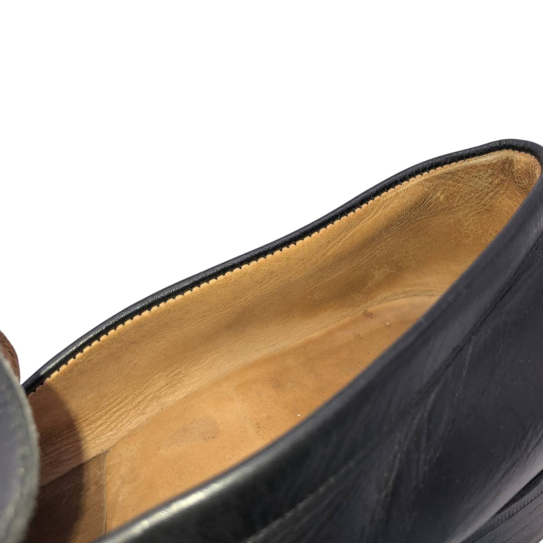 J.M. Weston 180 Coin Loafers, Made in France, Size 7 1/2 C Men's 26.0cm unclear black type Vintage Second Hand