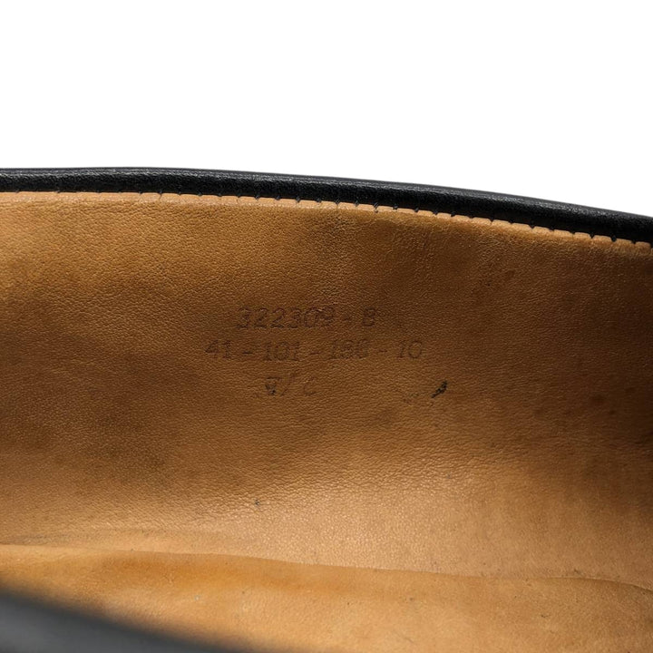 J.M. Weston 180 Coin Loafers, Made in France, Size 7 1/2 C Men's 26.0cm unclear black type Vintage Second Hand