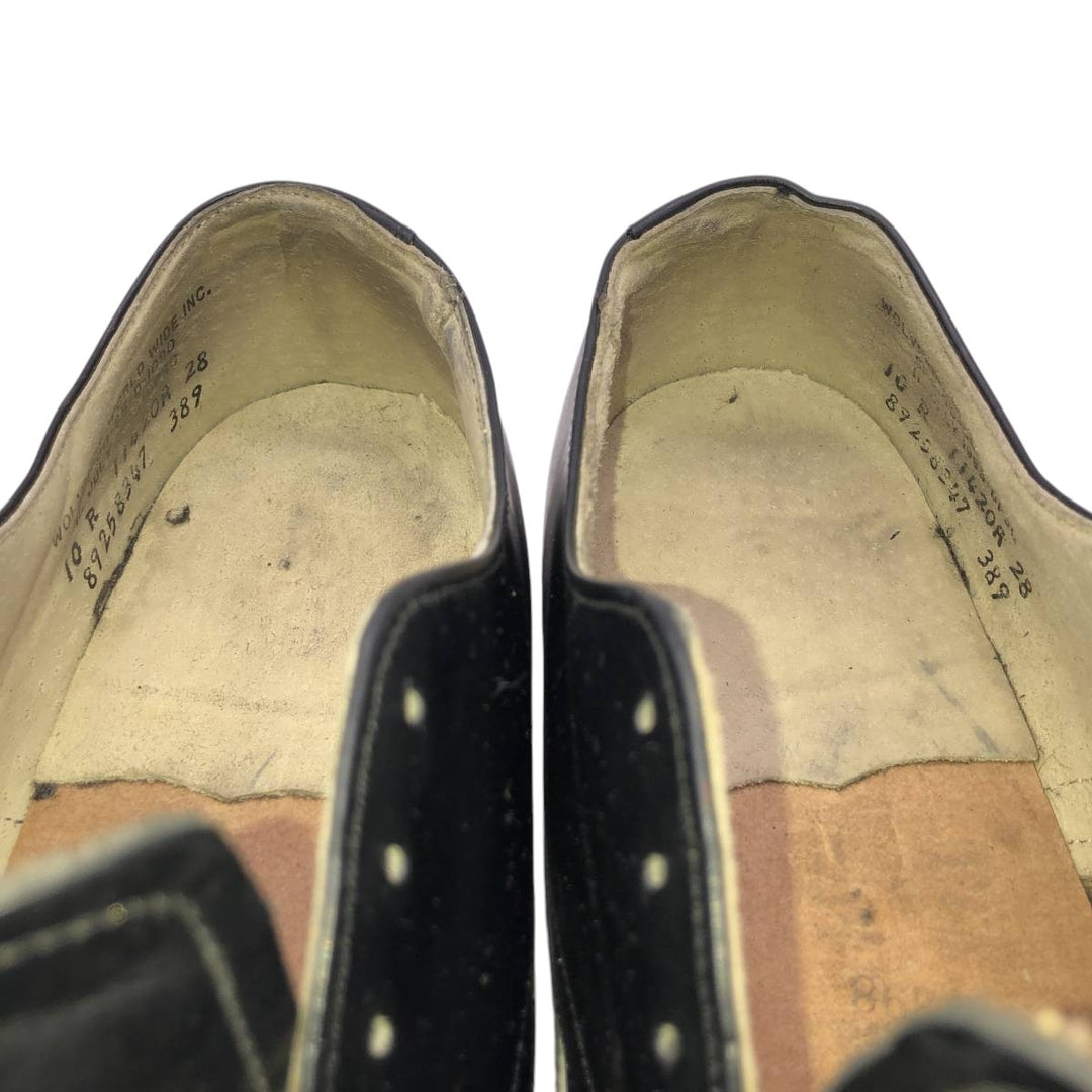 1990s US Navy Wolverine Military Service Shoes, Made in USA, Size 10 R (Men's 11"), Vintage /svb001143 Men's 28.0cm unclear black type Vintage Second Hand