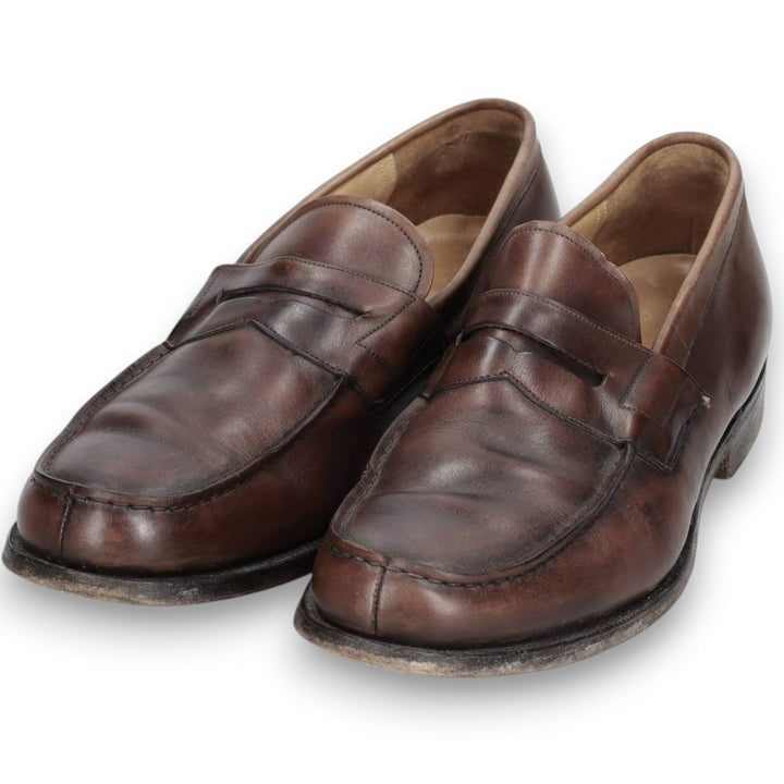 Church's Ashley 3-City Coin Loafers, Made in England, Size 85 F Men's 27.0cm unclear brown type Vintage Second Hand