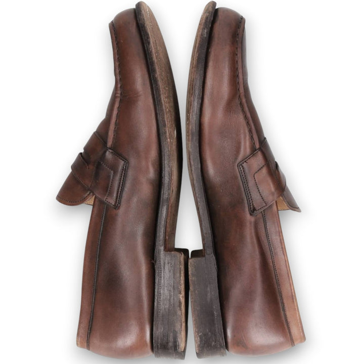 Church's Ashley 3-City Coin Loafers, Made in England, Size 85 F Men's 27.0cm unclear brown type Vintage Second Hand
