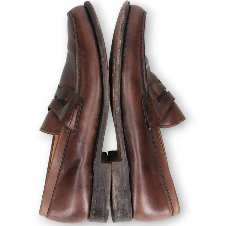 Church's Ashley 3-City Coin Loafers, Made in England, Size 85 F Men's 27.0cm unclear brown type Vintage Second Hand