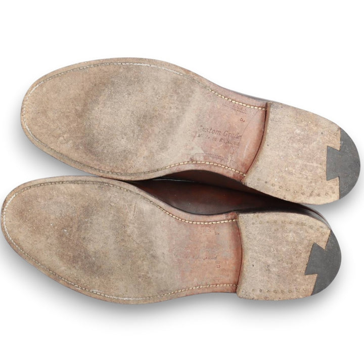 Church's Ashley 3-City Coin Loafers, Made in England, Size 85 F Men's 27.0cm unclear brown type Vintage Second Hand