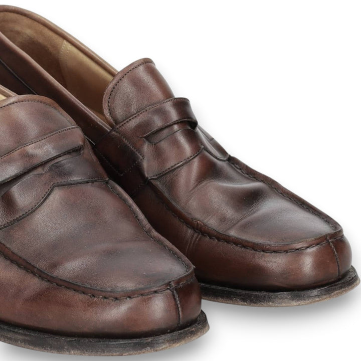 Church's Ashley 3-City Coin Loafers, Made in England, Size 85 F Men's 27.0cm unclear brown type Vintage Second Hand