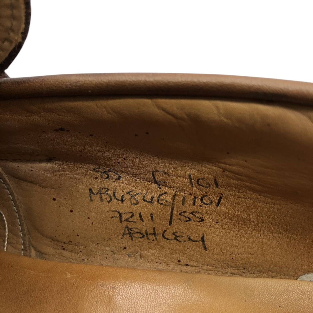 Church's Ashley 3-City Coin Loafers, Made in England, Size 85 F Men's 27.0cm unclear brown type Vintage Second Hand