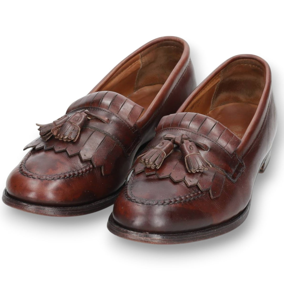 Alden 710 Kiltie Tassel Loafers, Made in USA, Size 9 1/2 Men's 27.5cm genuine leather burgundy type Vintage Second Hand