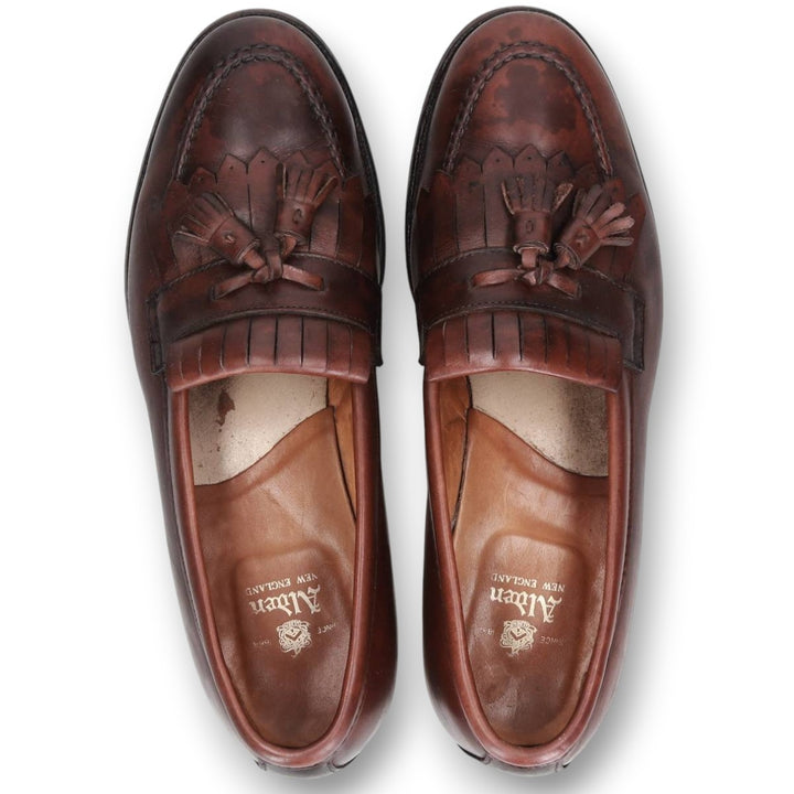 Alden 710 Kiltie Tassel Loafers, Made in USA, Size 9 1/2 Men's 27.5cm genuine leather burgundy type Vintage Second Hand