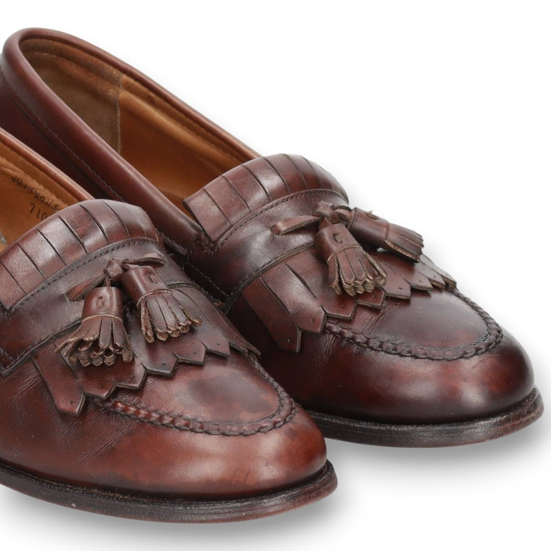 Alden 710 Kiltie Tassel Loafers, Made in USA, Size 9 1/2 Men's 27.5cm genuine leather burgundy type Vintage Second Hand