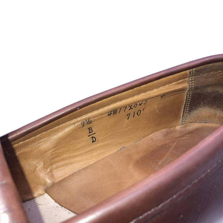 Alden 710 Kiltie Tassel Loafers, Made in USA, Size 9 1/2 Men's 27.5cm genuine leather burgundy type Vintage Second Hand