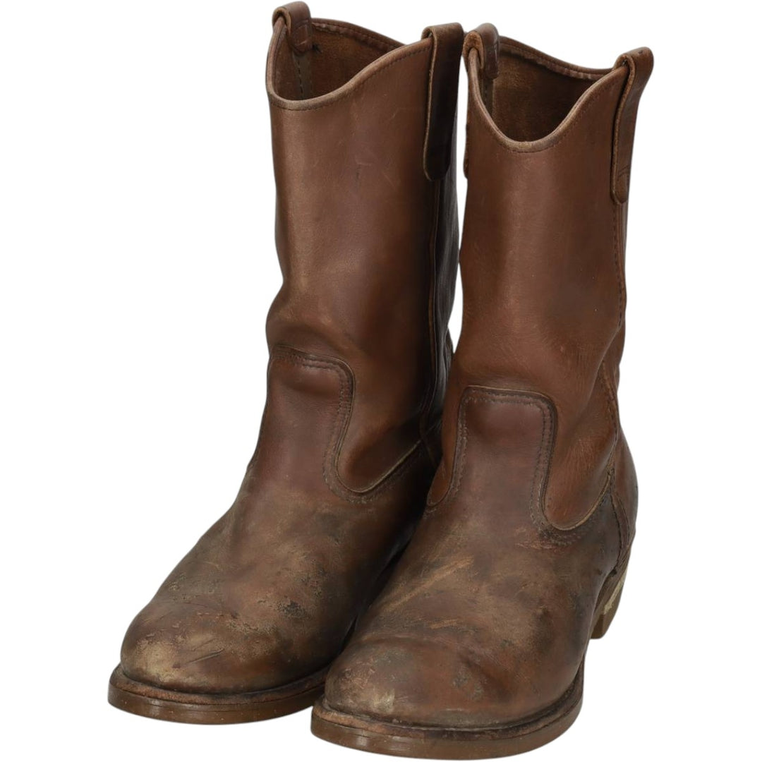 Red Wing 1197 Platform Pecos Boots, Made in USA Men's 26.0cm genuine leather brown type Vintage Second Hand