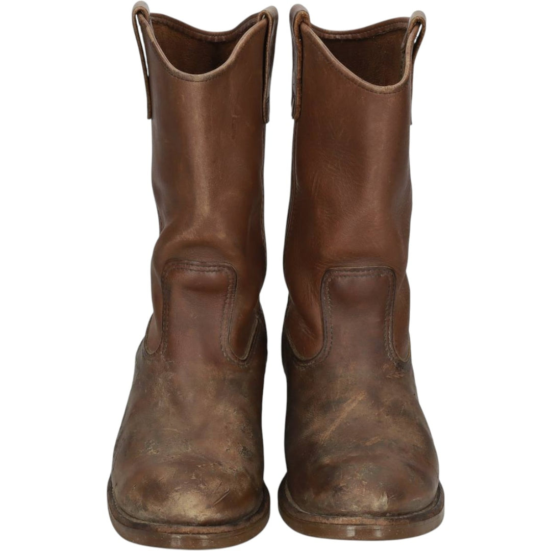 Red Wing 1197 Platform Pecos Boots, Made in USA Men's 26.0cm genuine leather brown type Vintage Second Hand