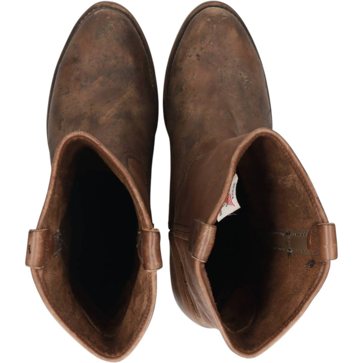 Red Wing 1197 Platform Pecos Boots, Made in USA Men's 26.0cm genuine leather brown type Vintage Second Hand