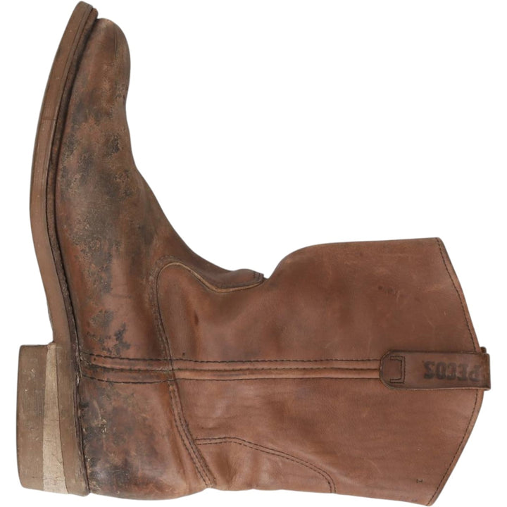 Red Wing 1197 Platform Pecos Boots, Made in USA Men's 26.0cm genuine leather brown type Vintage Second Hand